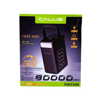 پاوربانک کالوس 80000 میلی آمپر ساعت مدل FAST-H80 Calus 80000 mah Fast-h80