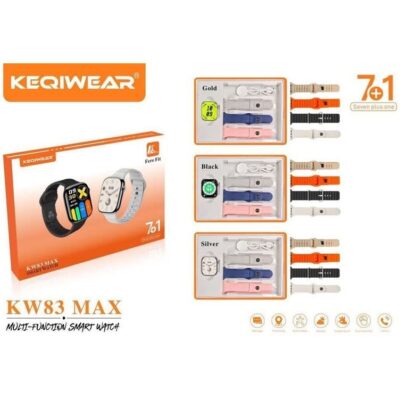 ساعت هوشمند KEQIWEAR مدل KW83 MAX با ۷ بند